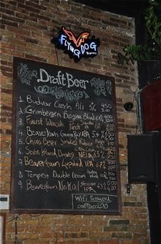 A selection of the draft beers we have